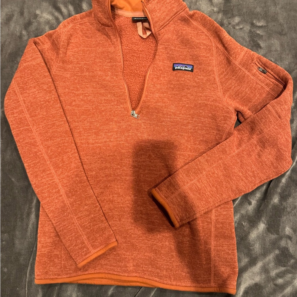 Patagonia Women’s Burnt Orange Better Sweater Quarter Zip